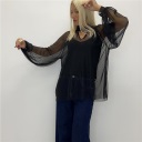 maglia due pezzi trasparente tulle